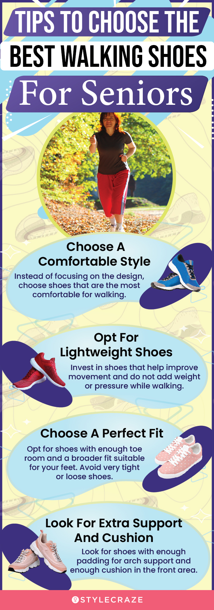 Tips To Choose The Best Walking Shoes For Seniors (infographic)