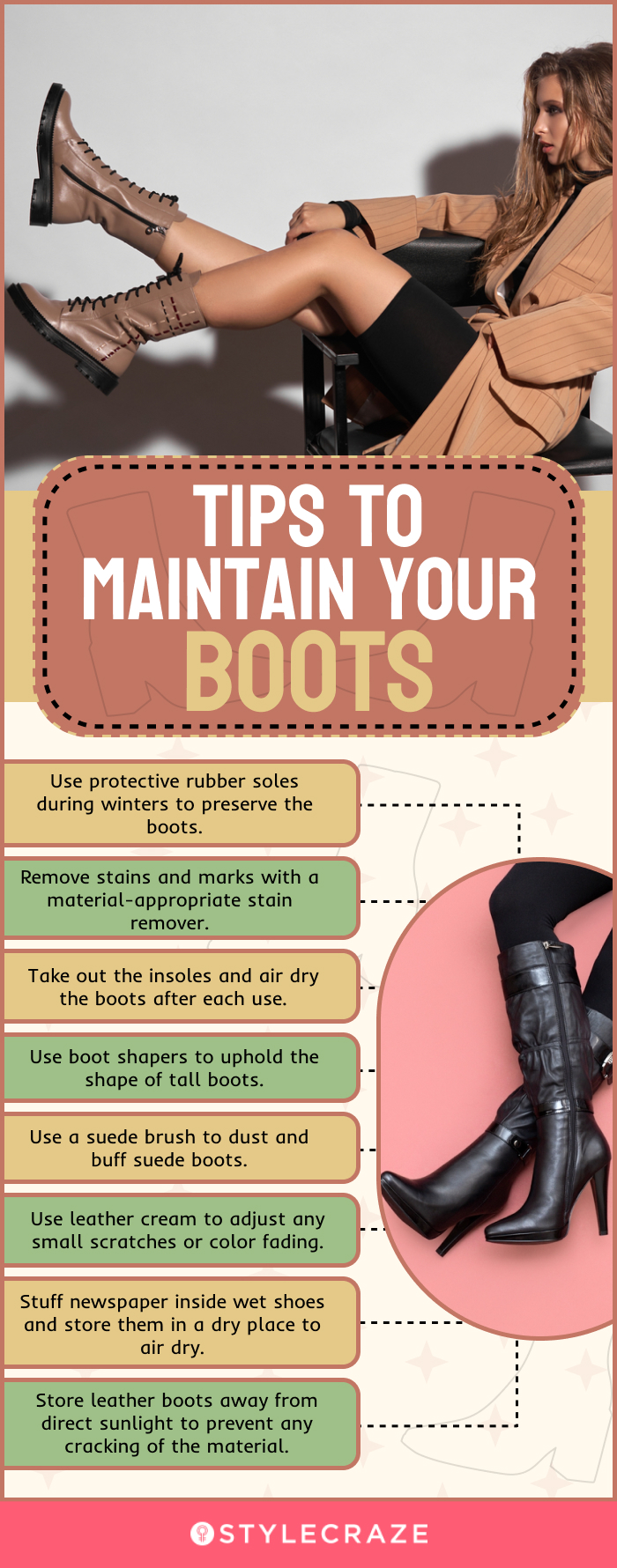 Tips To Maintain Your Boots (infographic)