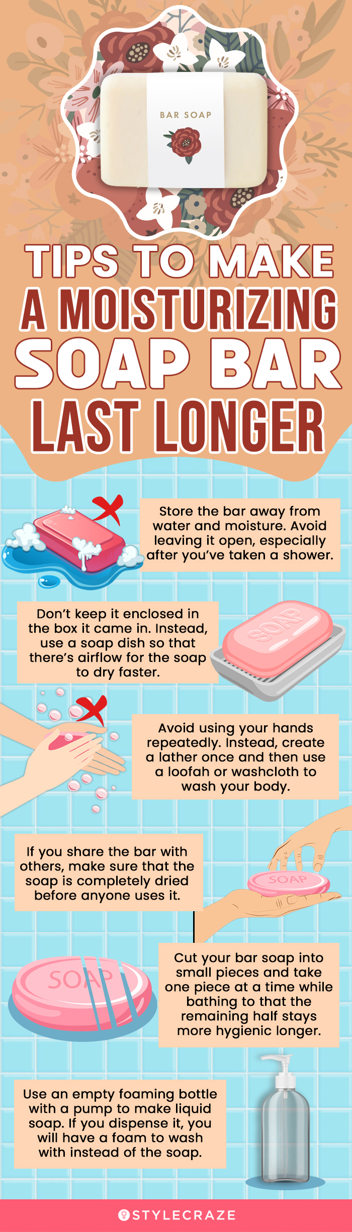 Tips To Make The Moisturizing Soap Bar Last Longer (infographic)