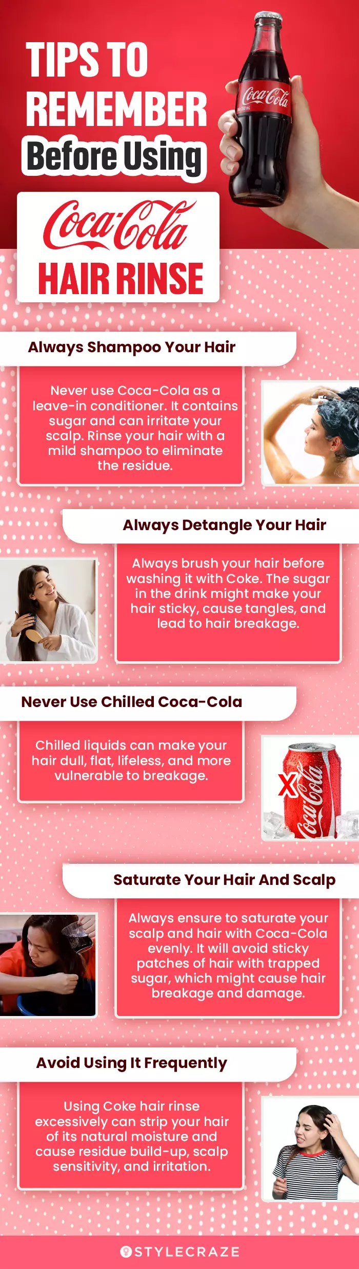 tips to remember before using coca cola hair rinse (infographic)