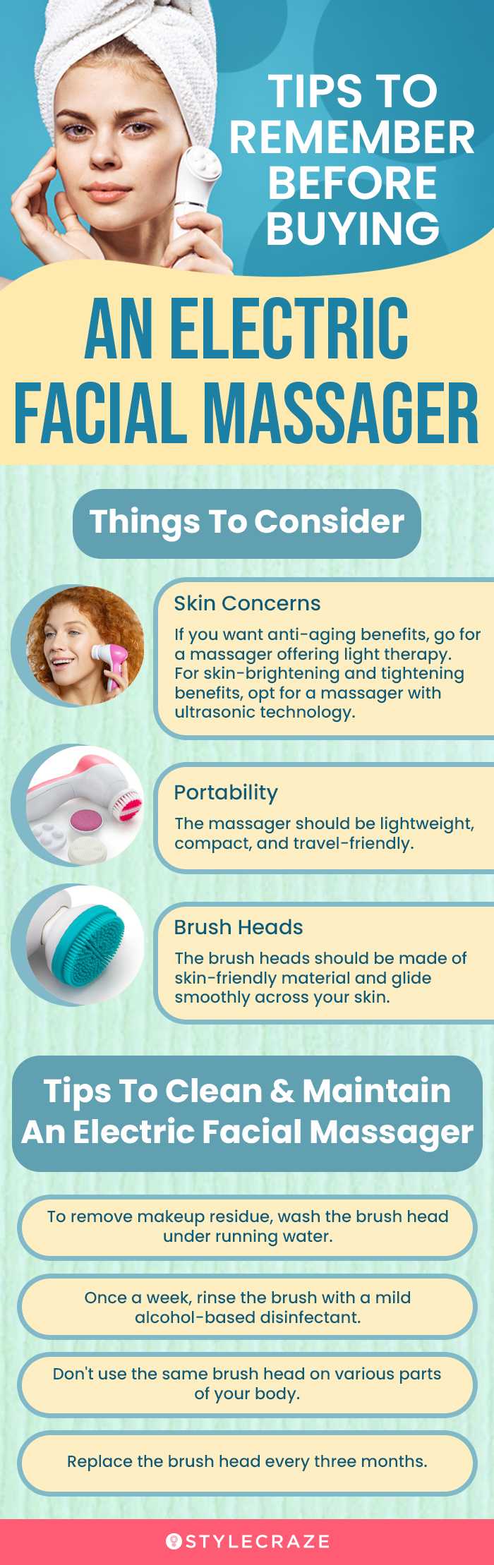 Tips To Remember Before Buying An Electric Facial Massager [infographic]