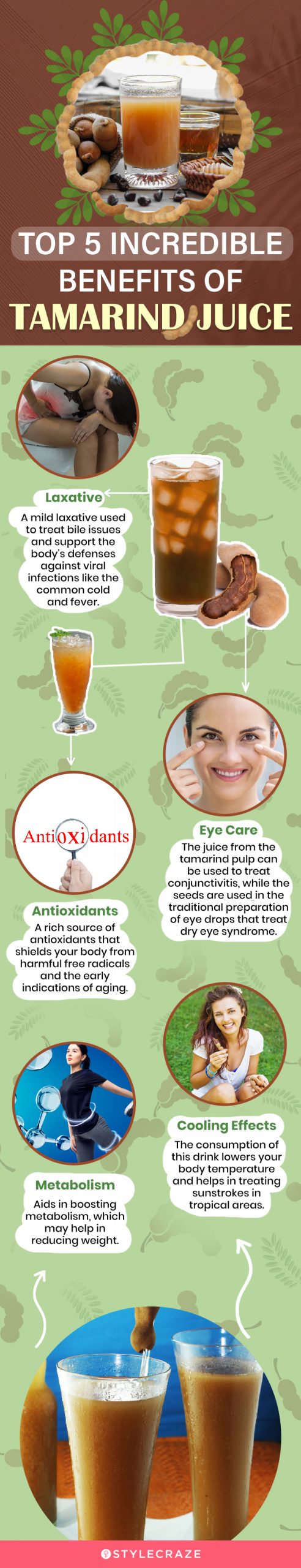 top 5 incredible benefits of tamarind juice (infographic)