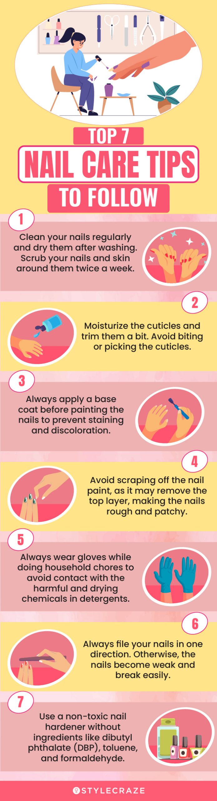 top 7 nail care tips to follow (infographic)