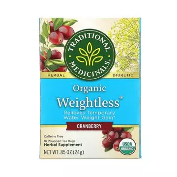 Best Fruity and Sweet Taste Flavor- Traditional Medicinals Organic Weightless Cranberry Women's Tea