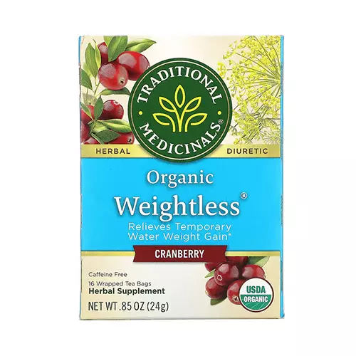 Best Fruity and Sweet Taste Flavor- Traditional Medicinals Organic Weightless Cranberry Women's Tea