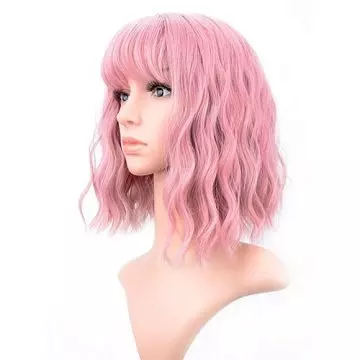 VCKOVCKO Pastel Wavy Wig With Air Bangs