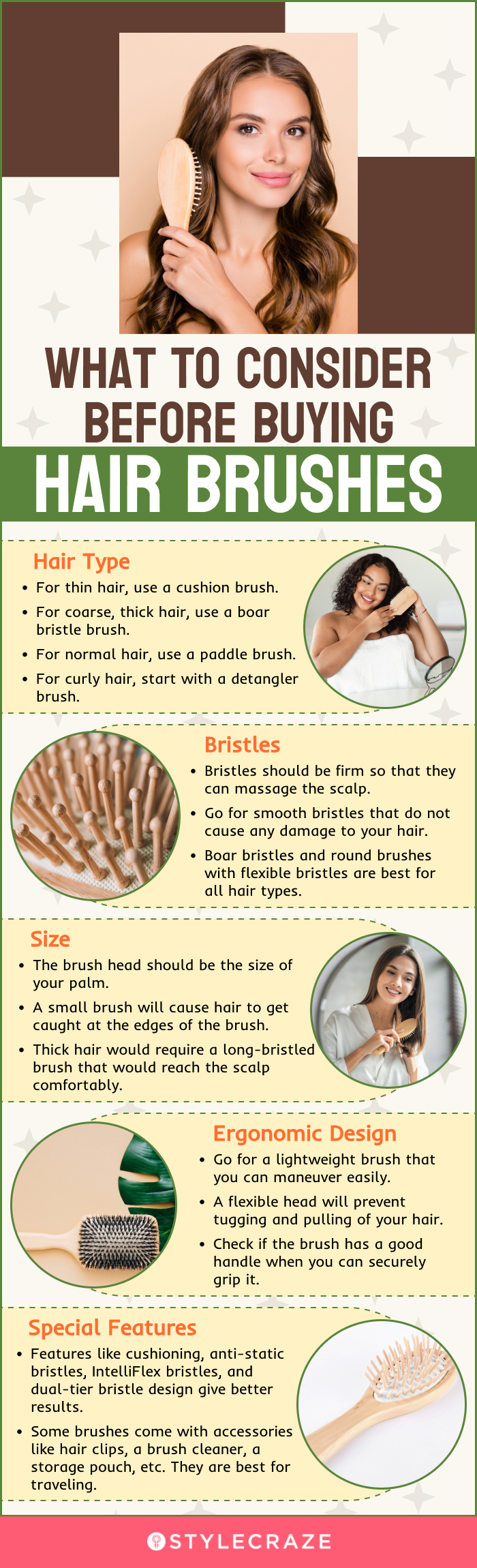 What To Consider Before Buying Hair Brushes (infographic)