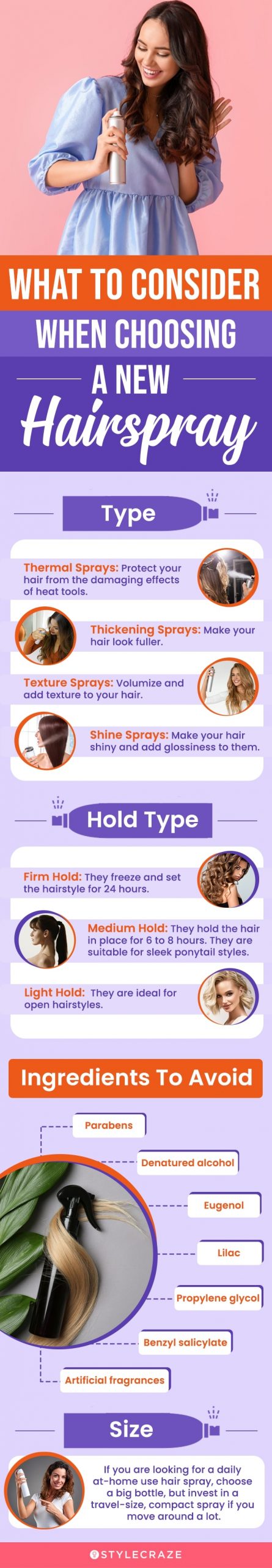 What To Consider When Choosing A New Hairspray (infographic)