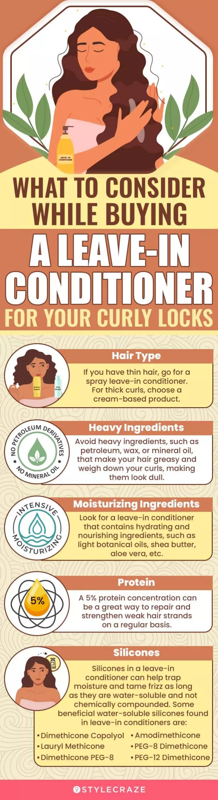 Leave-In Conditioner For Your Curly Locks: Buying Guide (infographic)