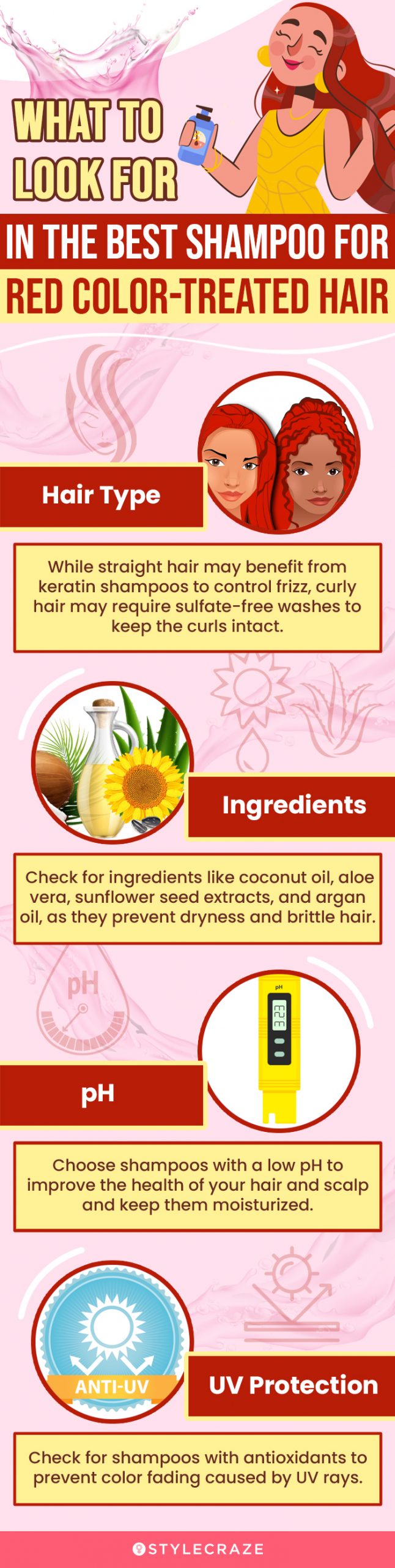 What To Look For In The Best Shampoo For Red Color-Treated H (infographic)