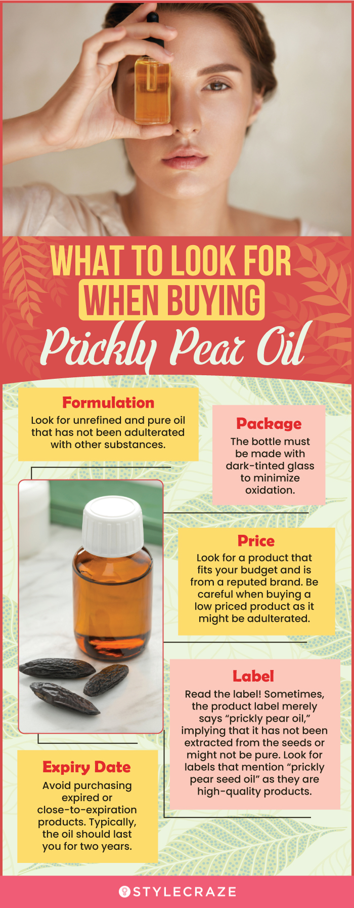 Things to consider to buy the best prickly pear oil (infographic)