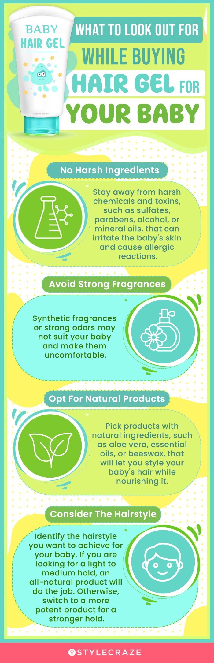 What To Look Out For While Buying Hair Gel For Your Baby (infographic)
