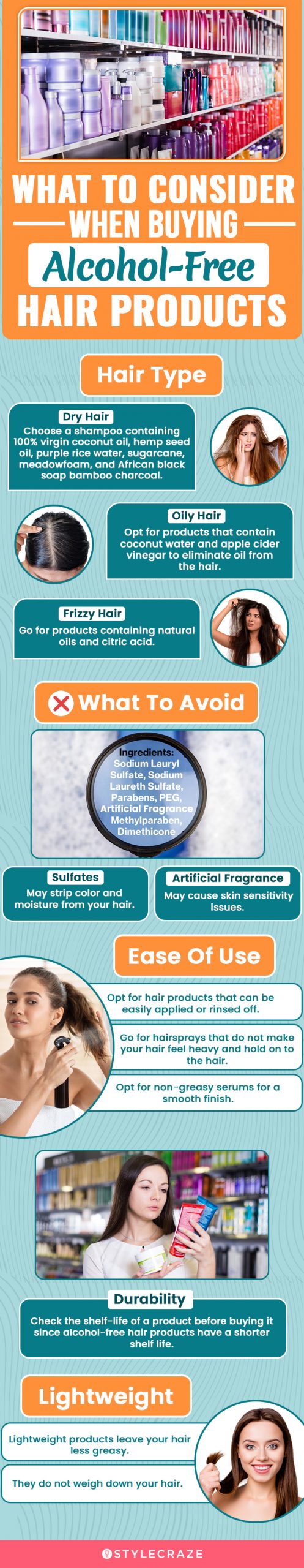 What To Consider When Buying Alcohol-Free Hair Products [infographic]