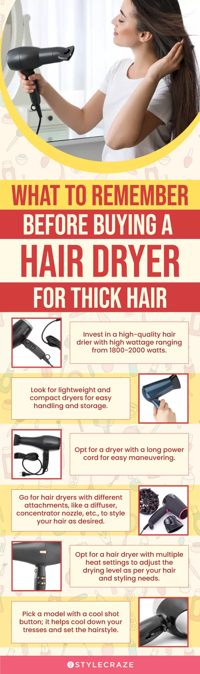 What To Remember Before Buying Hair Dryer For Thick Hair (infographic)