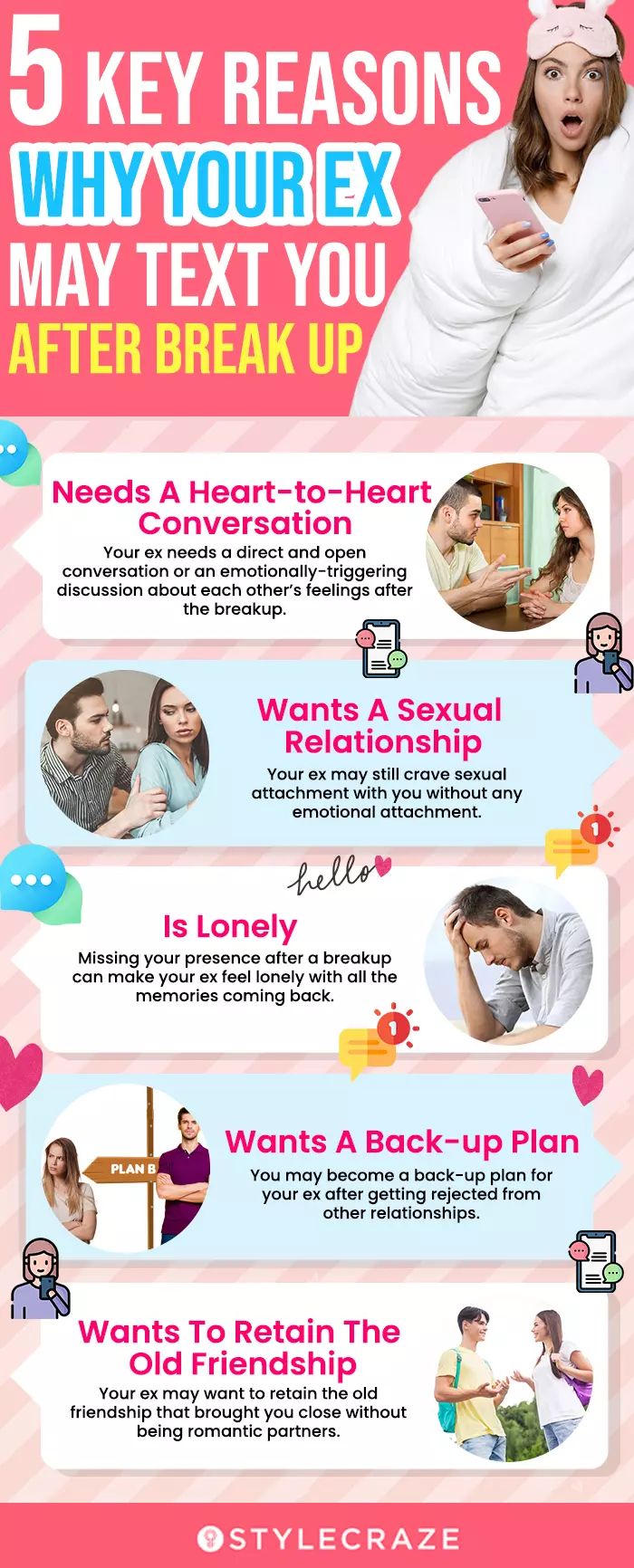 5 key reasons why your ex may text you after break up (infographic)