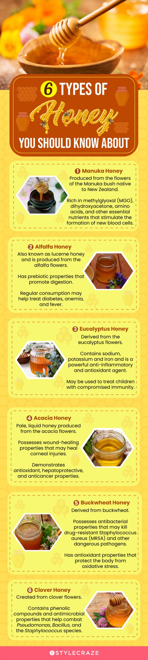 6 types of honey you should know about (infographic)