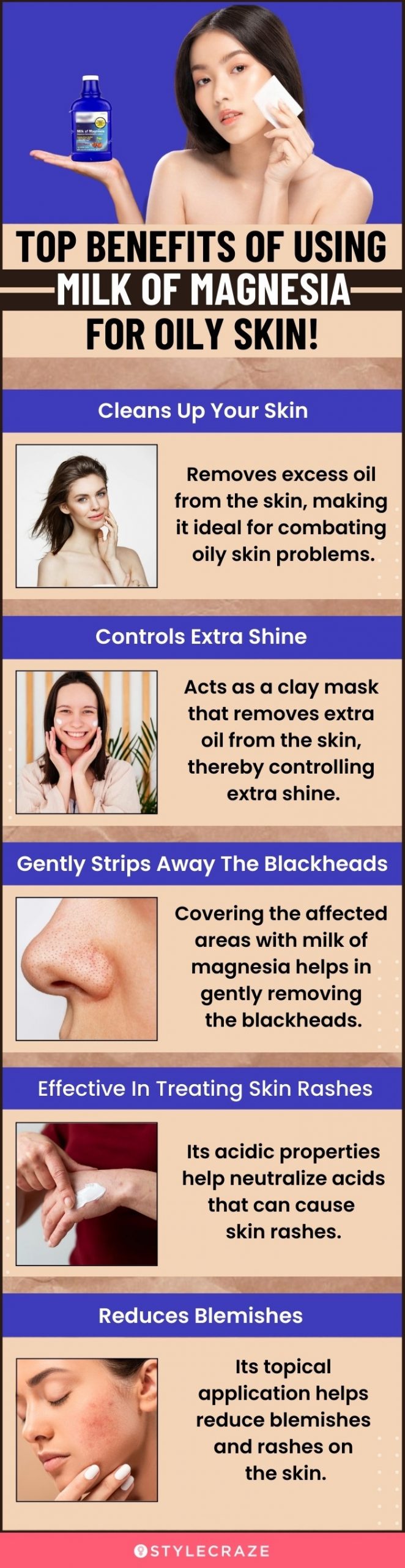 top benefits of using milk of magnesia for oily skin [infographic]