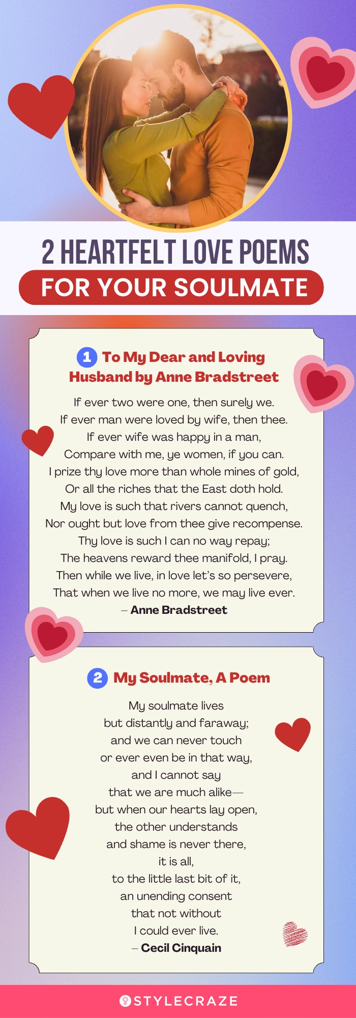 2 heartfelt love poems for your soulmate (infographic)