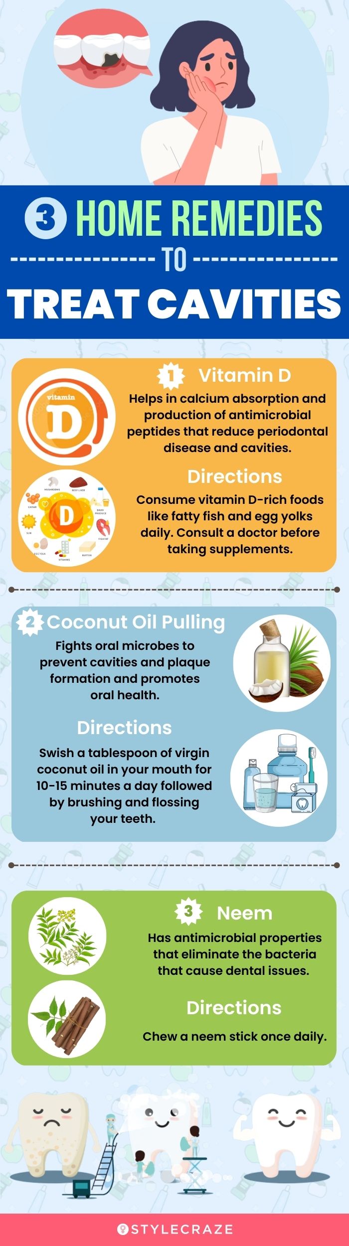 3 home remedies to treat cavities (infographic)