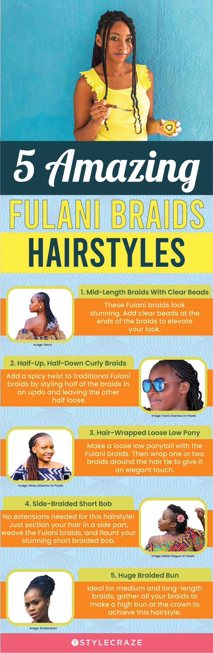 5 amazing fulani braids hairstyles (infographic)