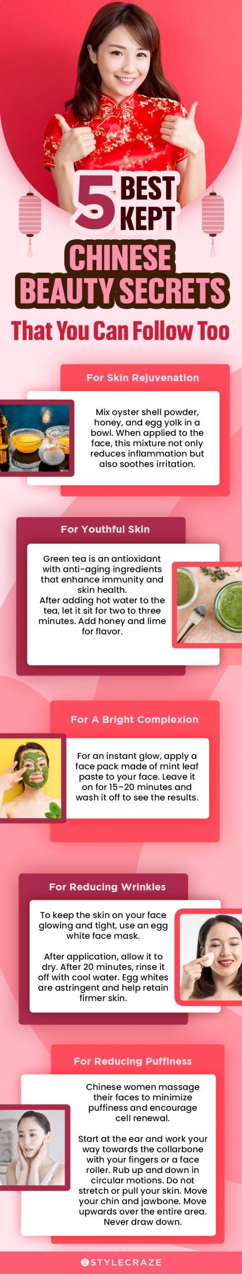 5 best kept chinese beauty secrets that you can follow too (infographic)