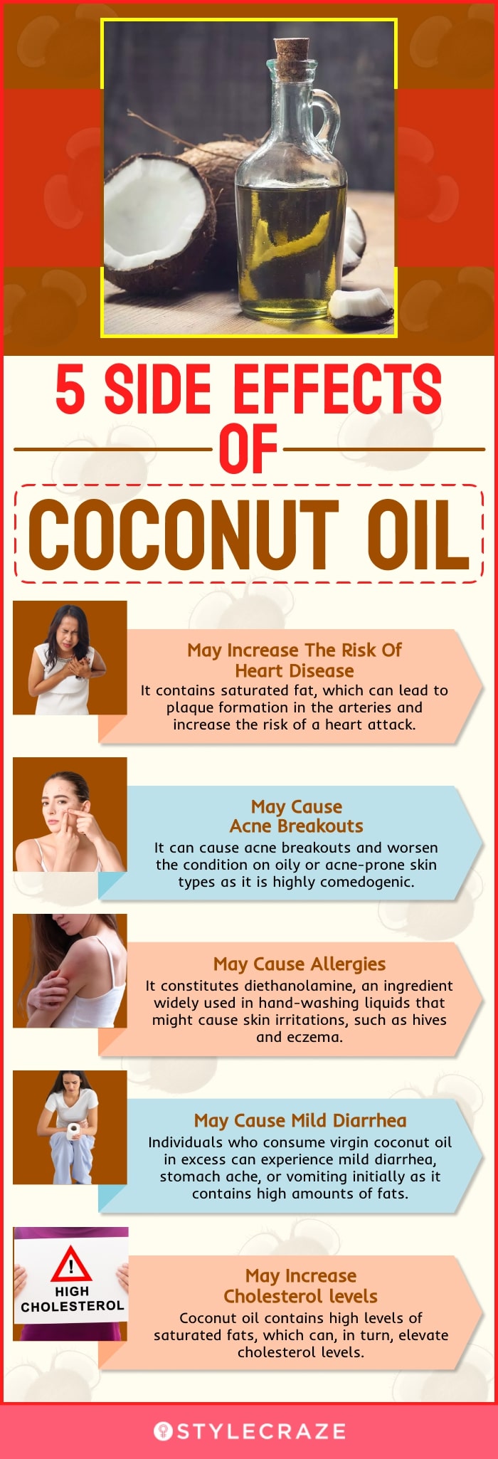 5 side effects of coconut oil (infographic)