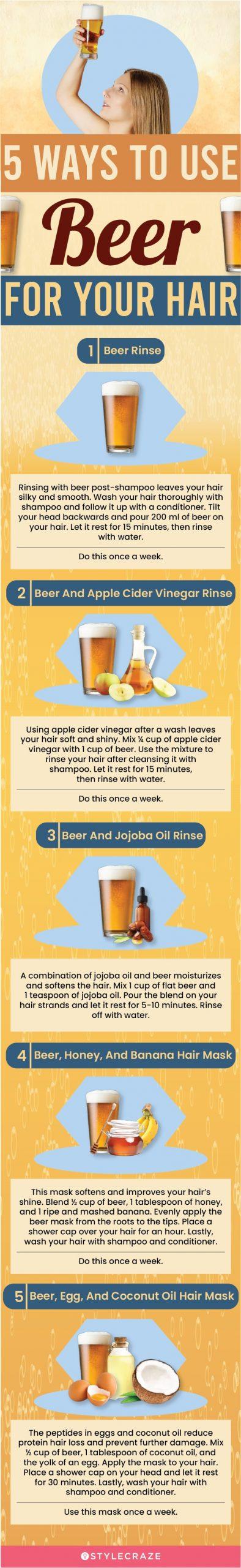 Beer Beauty Benefits 5 Ways to Use Beer for Hair  Skin  Beer for hair Beer  benefits Benefit beauty