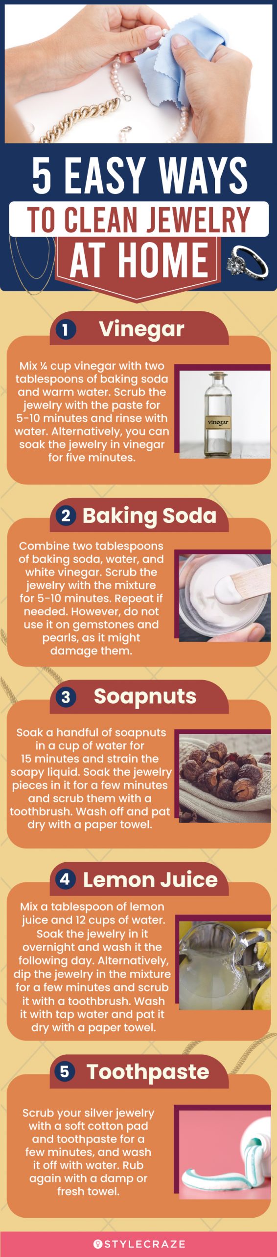 5 easy way to clean jewelery at home (infographic)