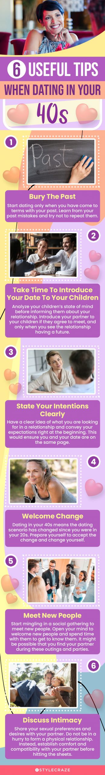 6 useful tips when dating in your 40s (infographic)