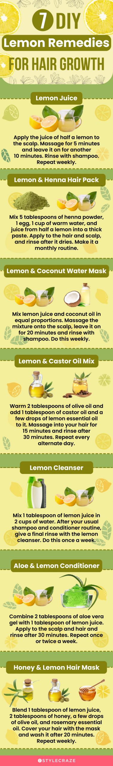 7 diy lemon remedies for hair growth (infographic)