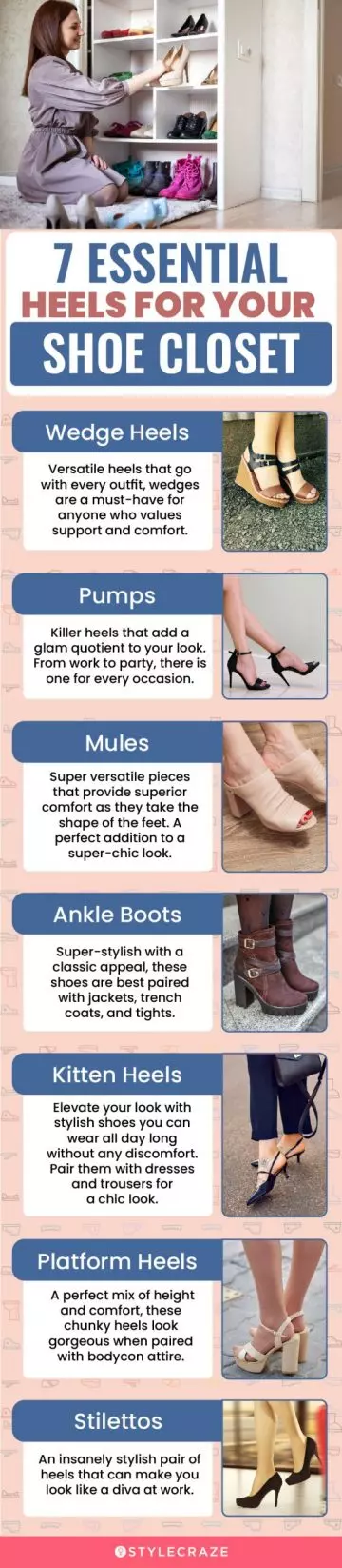 7 essential heels for your shoe closet (infographic)