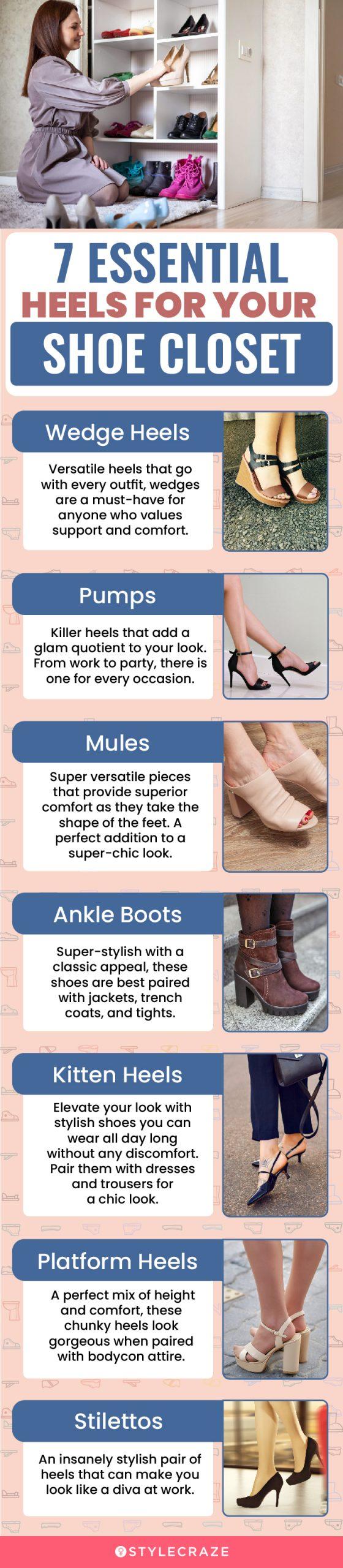 Types of High Heels Everyone Needs in Their Closet