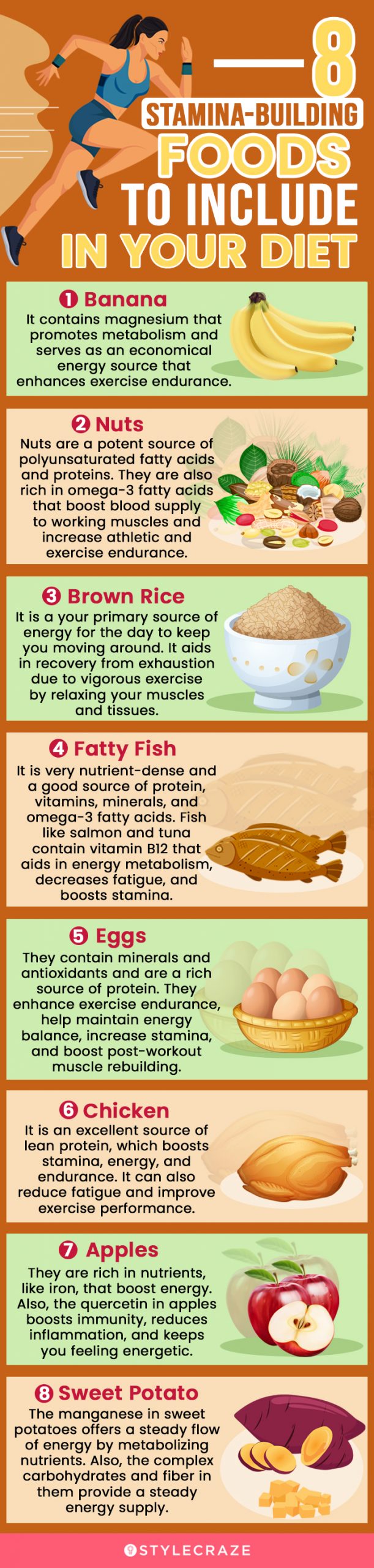 8 stamina building foods to include in your diet (infographic)