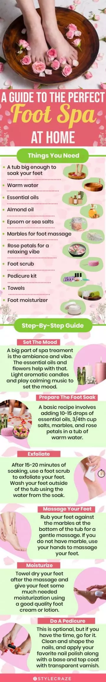  a guide to the perfect foot spa at home (infographic) 
