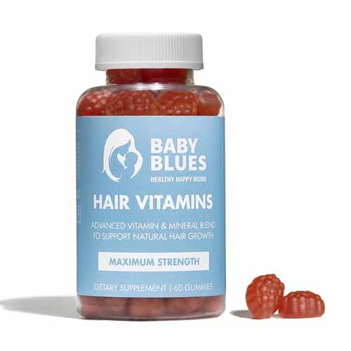 Baby Blues Postpartum Hair Loss Vitamins - Passion Fruit Gummies with Biotin