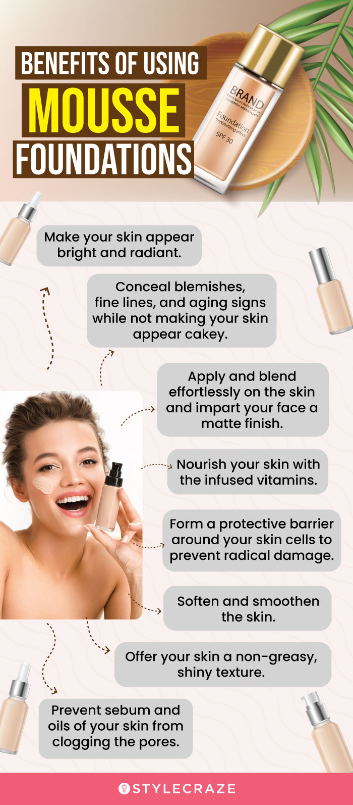 Benefits Of Using Mousse Foundations (infographic)