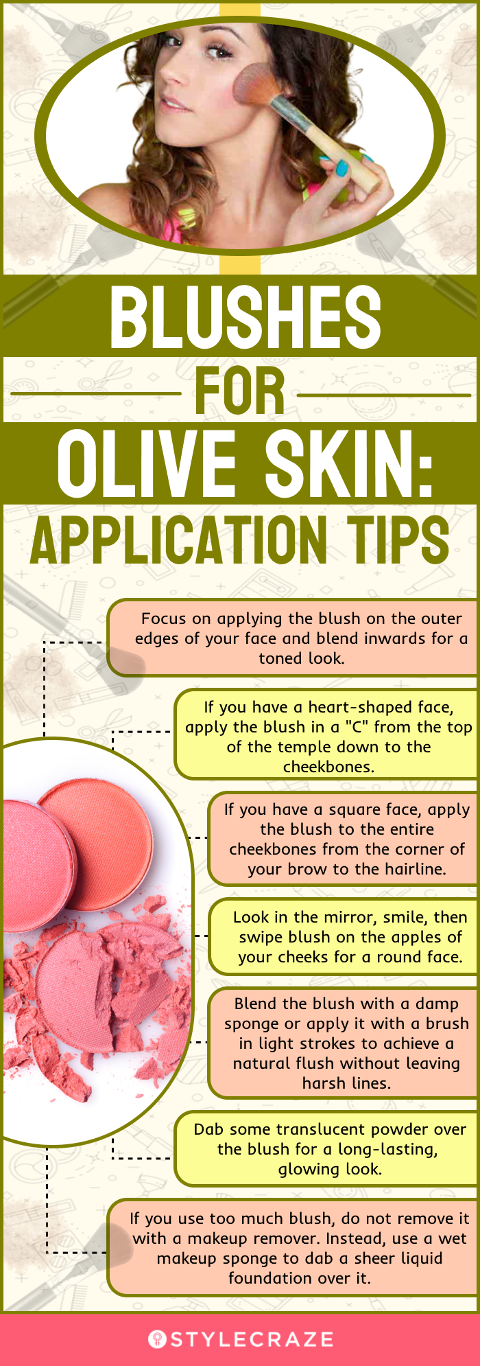 Blushes For Olive Skin: Application Tips