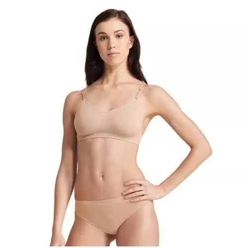 Capezio Women's Seamless Clear Back Bra With Transition Straps