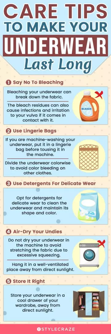 Care Tips To Make Your Underwears Last Long (infographic)