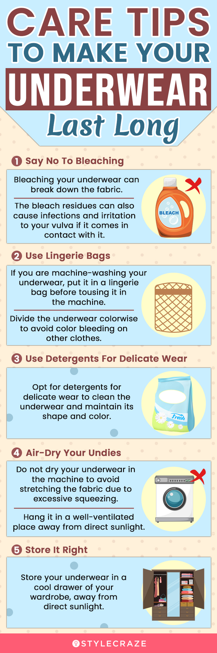 Care Tips To Make Your Underwears Last Long (infographic)