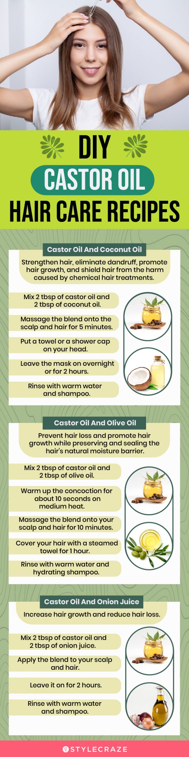 DIY Castor Oil Hair Care Recipes