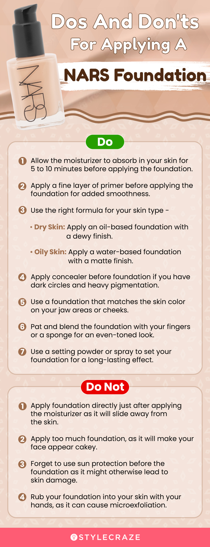 Dos And Don'ts For Applying A NARS Foundation (infographic)