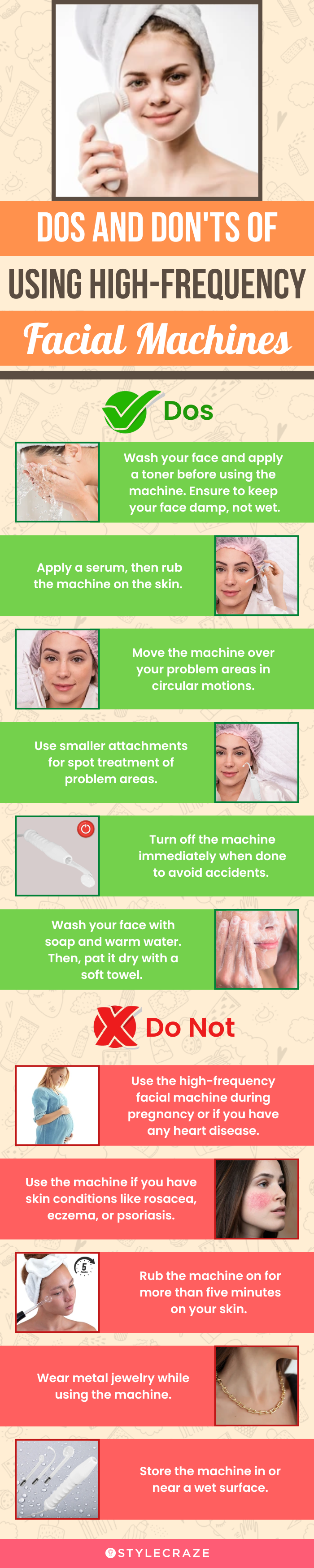 DOs and DON’Ts Of Using High-Frequency Facial Machines (infographic)