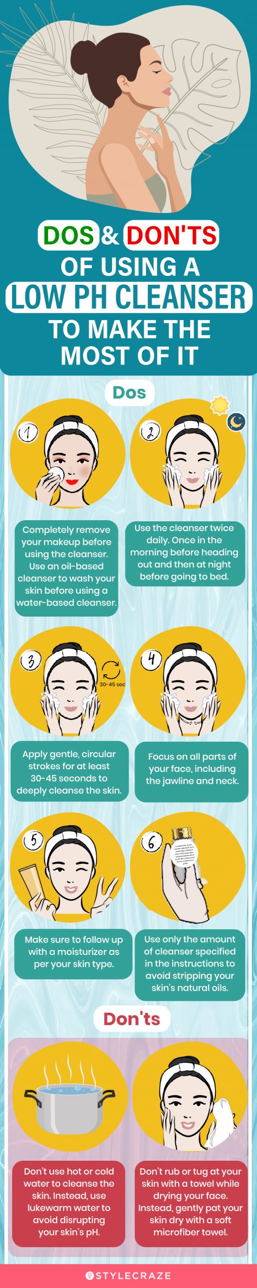 Dos & Don'ts Of Using A Low pH Cleanser To Make The Most Of It Dos (infographic)