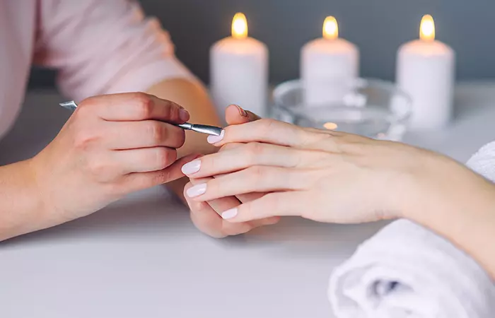 Fidget During The Manicure