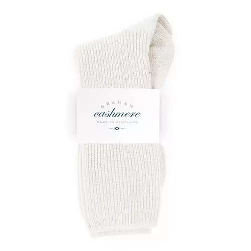 Graham Cashmere Women's Pure Cashmere Bed Socks