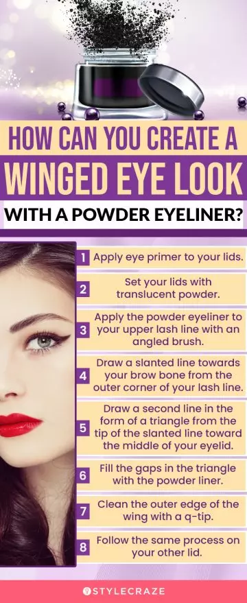 How Can You Create A Winged Eye Look With A Powder Eyeliner