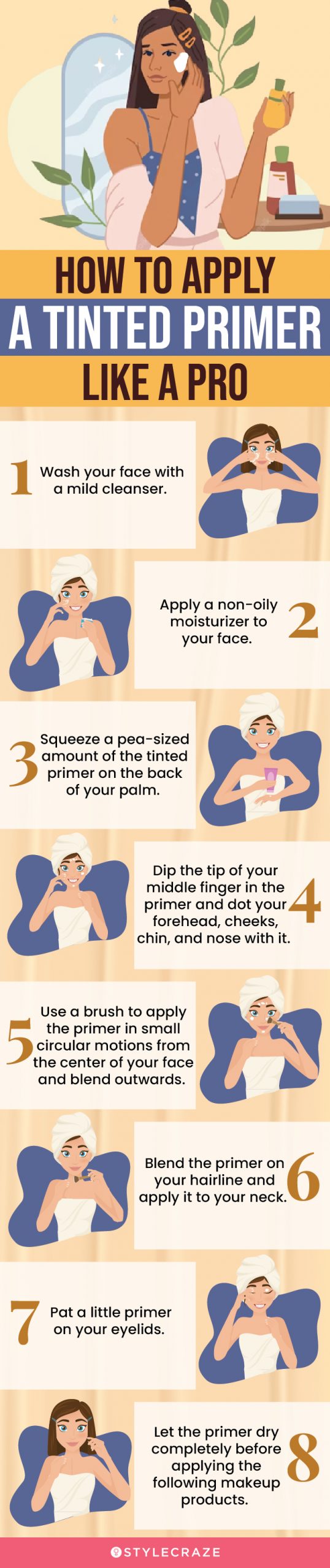 How To Apply A Tinted Primer Like A Pro (infographic)