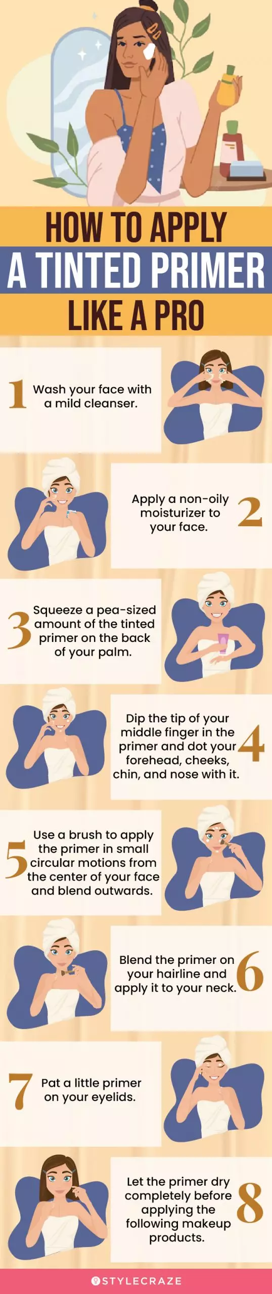 How To Apply A Tinted Primer Like A Pro (infographic)
