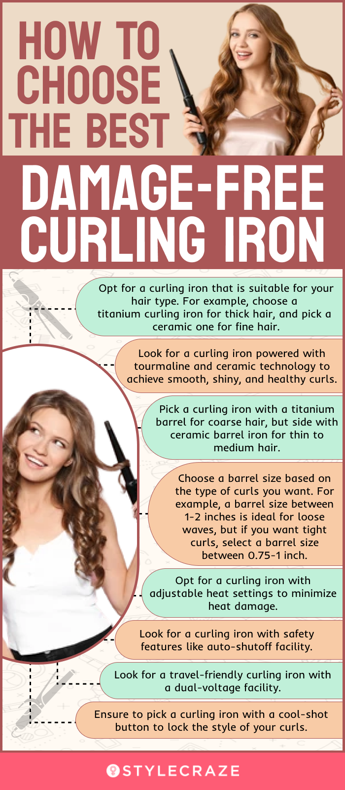 How To Choose The Best Damage-Free Curling Iron (infographic)